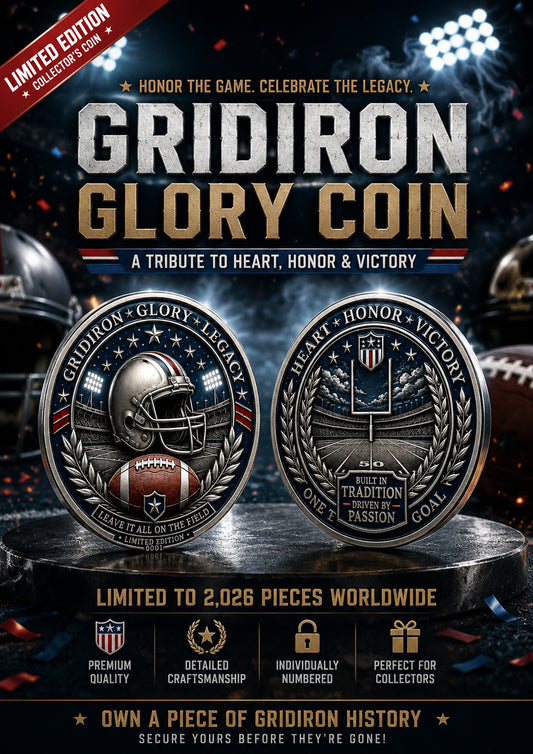🔥Last Day 50% OFF🔥Own the Spirit of the Gridiron — A Collector Coin Made for True American Football Fans
