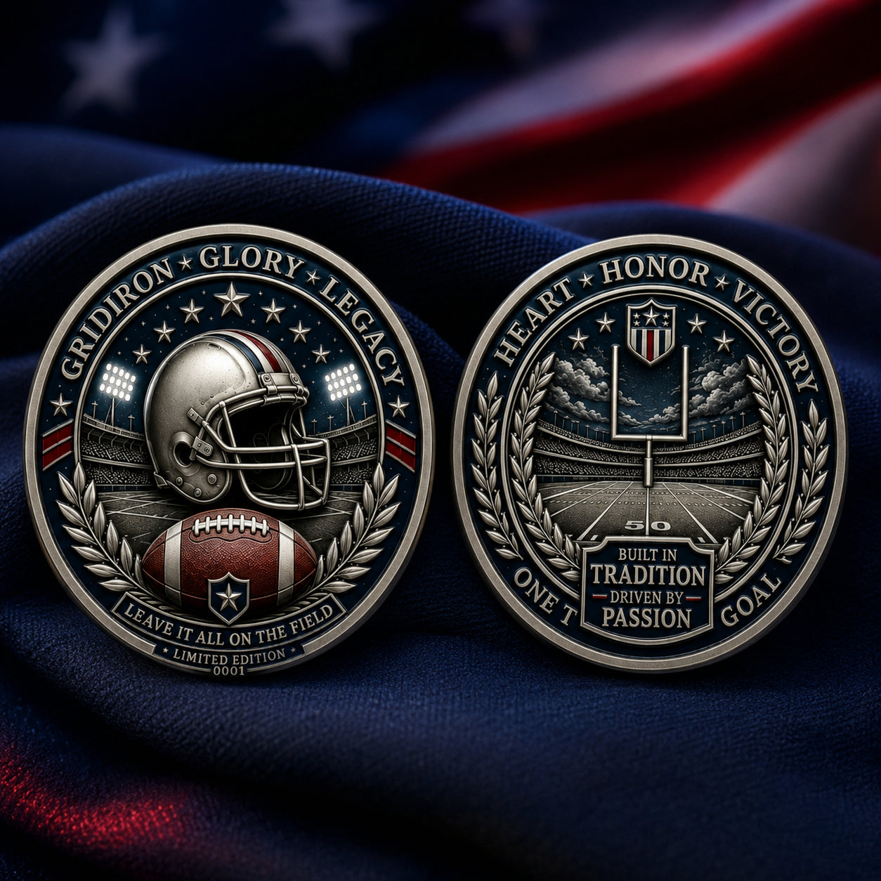 🔥Last Day 50% OFF🔥Own the Spirit of the Gridiron — A Collector Coin Made for True American Football Fans