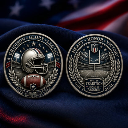 🔥Last Day 50% OFF🔥Own the Spirit of the Gridiron — A Collector Coin Made for True American Football Fans