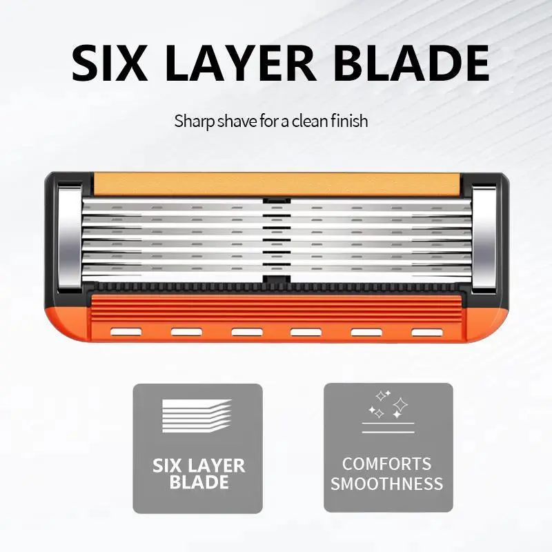 🔥Last Day Promotion 49% OFF-24/48Pcs Men's Razor Blade Replacement with Handle