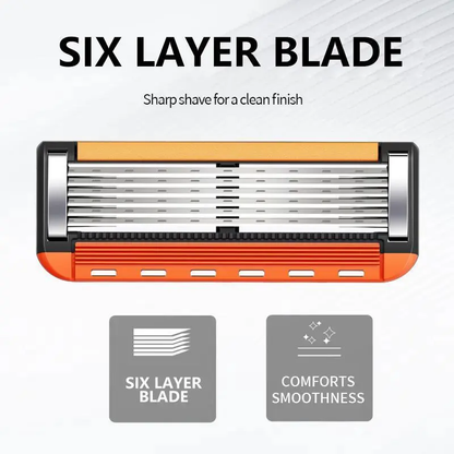 🔥Last Day Promotion 49% OFF-24/48Pcs Men's Razor Blade Replacement with Handle