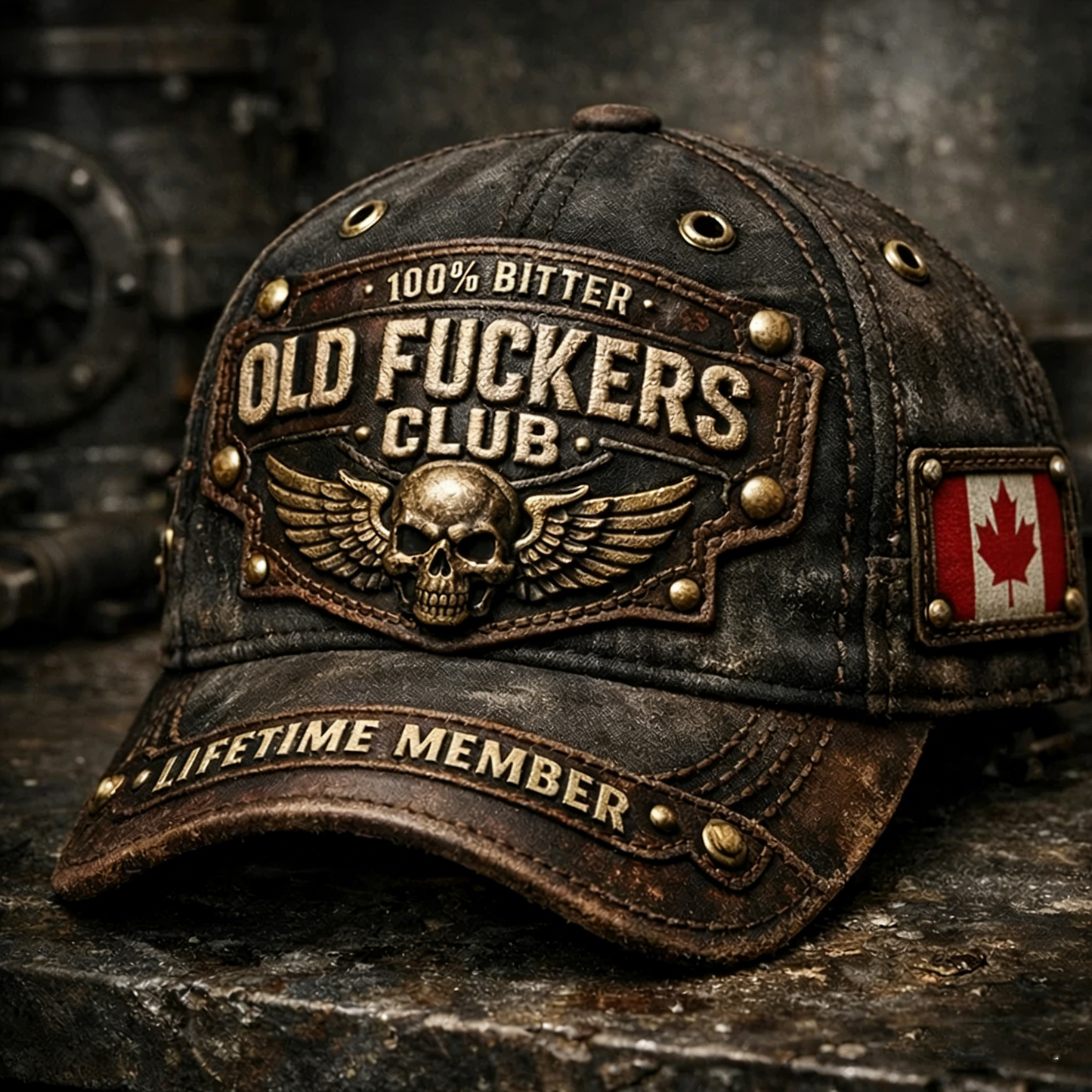🏆Flash Sale 60% OFF  - ❤️Old Fuckers Club-Handmade Vintage Baseball Cap🎁-BUY 3 FREE SHIPPING