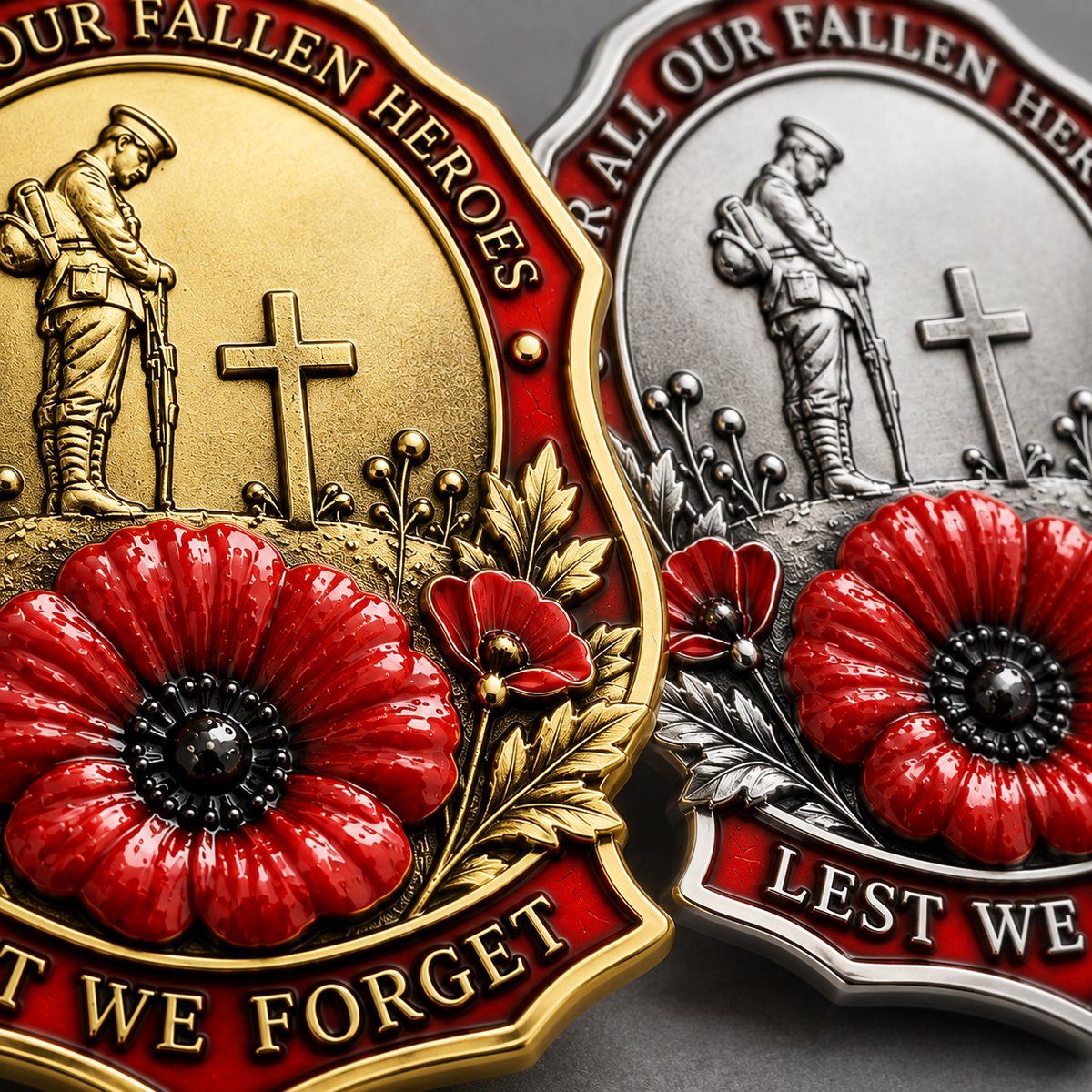TopSpire® Limited Edition Red Poppy Remembrance Brooch – For All Our Fallen Heroes