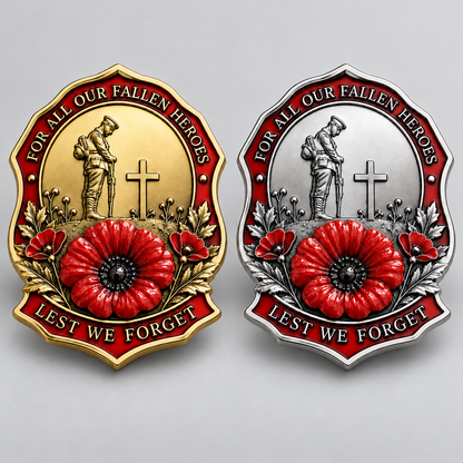 TopSpire® Limited Edition Red Poppy Remembrance Brooch – For All Our Fallen Heroes
