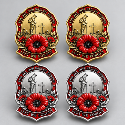 TopSpire® Limited Edition Red Poppy Remembrance Brooch – For All Our Fallen Heroes