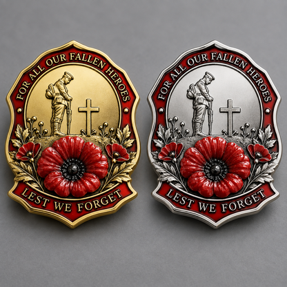 TopSpire® Limited Edition Red Poppy Remembrance Brooch – For All Our Fallen Heroes