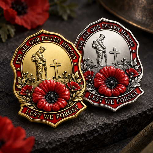 TopSpire® Limited Edition Red Poppy Remembrance Brooch – For All Our Fallen Heroes