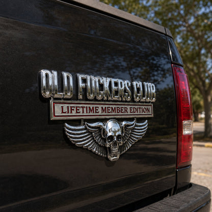 OLD F*CKERS CLUB Metal Car Emblem