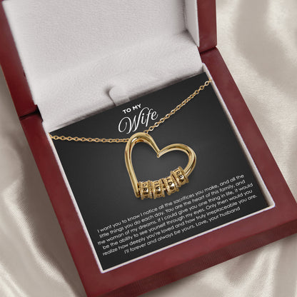 The Heart of Our Family - Personalized Beads Necklace