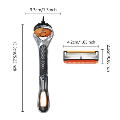 🔥Last Day Promotion 49% OFF-24/48Pcs Men's Razor Blade Replacement with Handle
