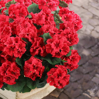 🌺8 Bundles UV Resistant Artificial Geraniums