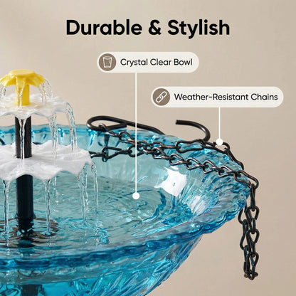 🌸Spring Promotion--Solar Powered Hanging Bird Bath Fountain