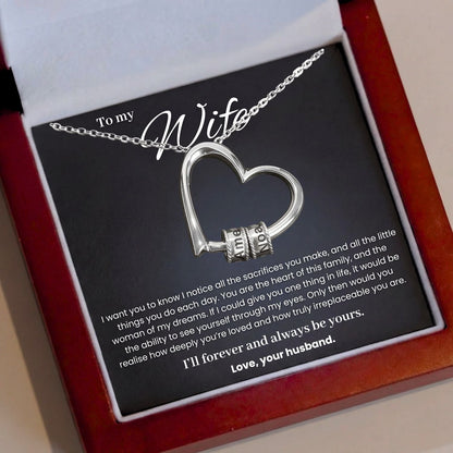 The Heart of Our Family - Personalized Beads Necklace