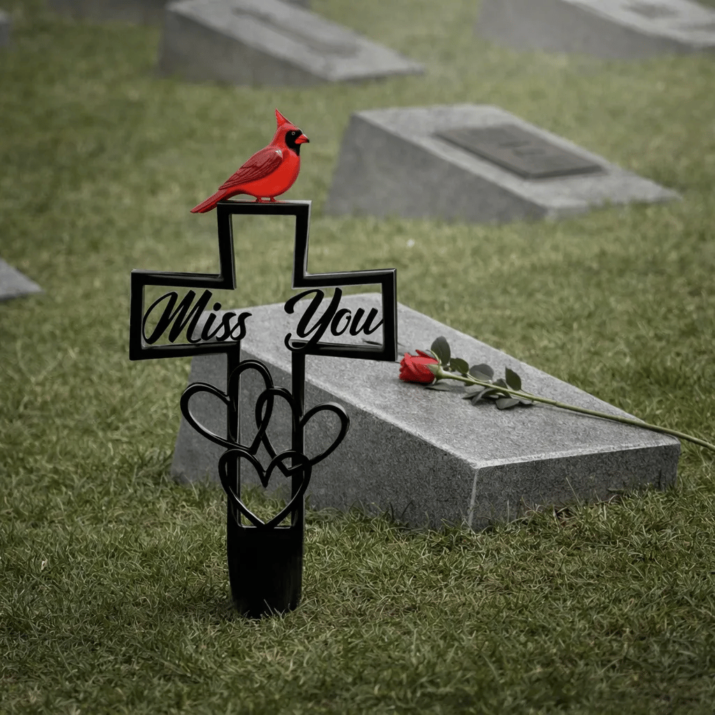 🐦LAST DAY 49% OFF -💖Metal Cemetery Memorial Plaque for Remembrance✝️