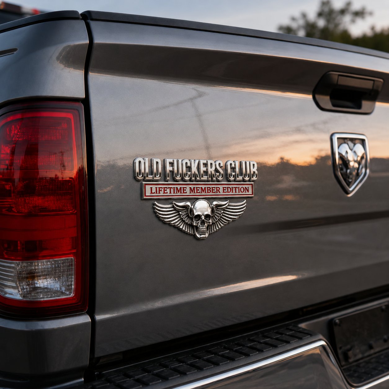 OLD F*CKERS CLUB Metal Car Emblem