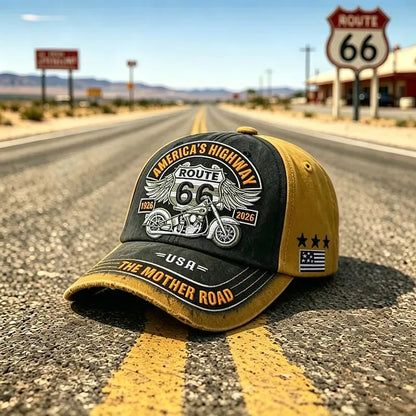 🛣️🧢 Cappello Baseball Route 66 – 100° Anniversario — Celebra un secolo di strada aperta