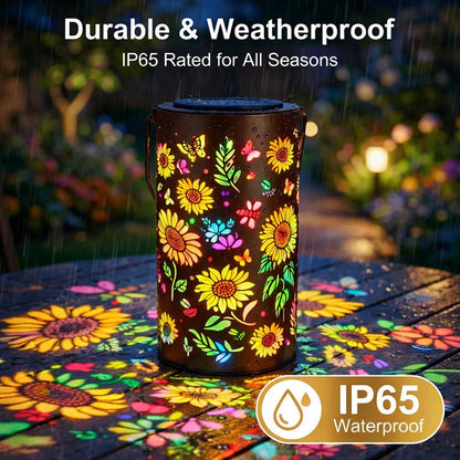 💖🎁2026 Mother's Day Gifts 49% Off-Glowing Colorful Sunflower Solar Garden Lantern