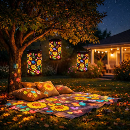 💖🎁2026 Mother's Day Gifts 49% Off-Glowing Colorful Sunflower Solar Garden Lantern