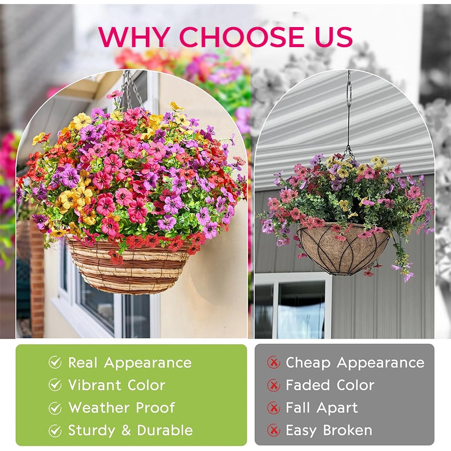 🎉 Hot Sale 50% OFF🎉Realistic UV-Resistant Outdoor Flowers – Zero Maintenance