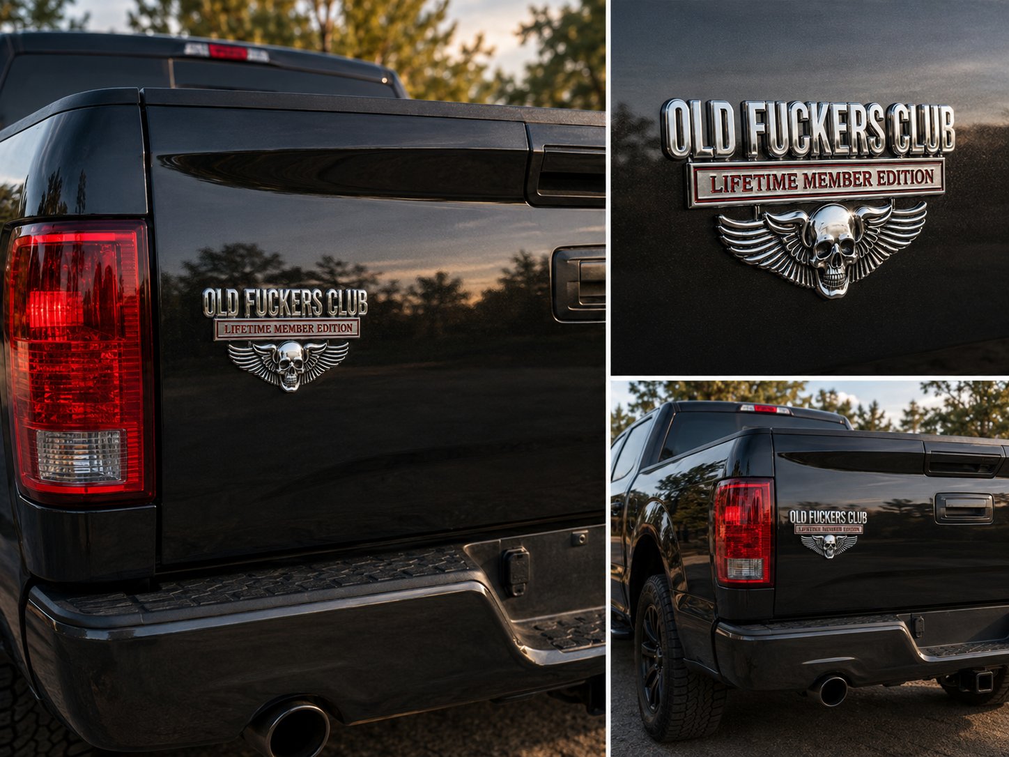 OLD F*CKERS CLUB Metal Car Emblem