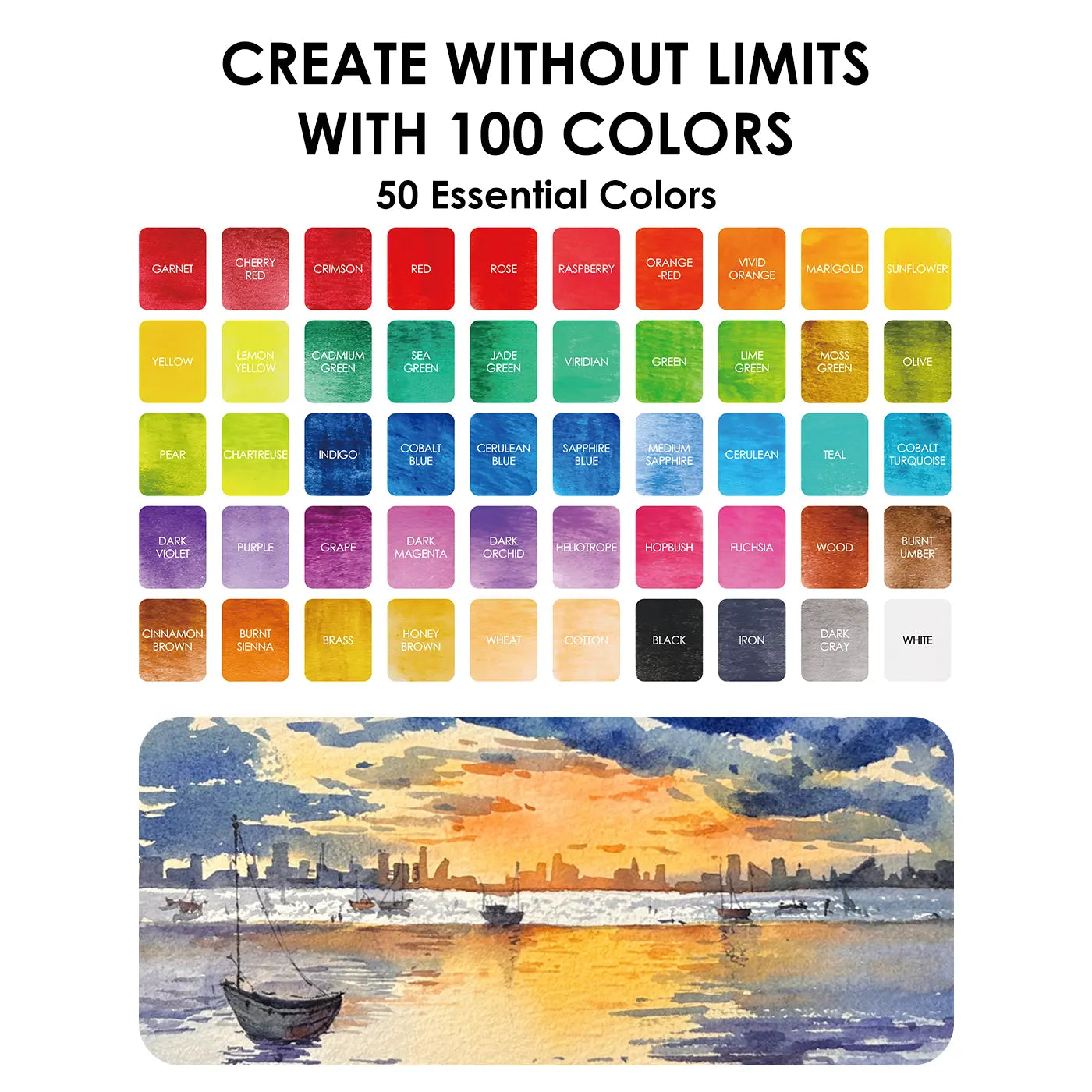 All-In-One Premium Watercolor Set, portable art, supplies, DealsForYouDays