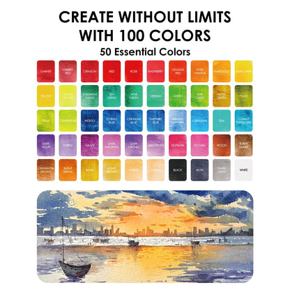 All-In-One Premium Watercolor Set, portable art, supplies, DealsForYouDays