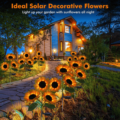 🌻Sunflower Solar Powered Lights for Garden（2PCS)