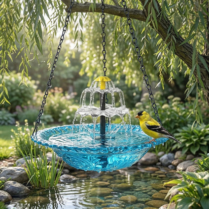 🌸Spring Promotion--Solar Powered Hanging Bird Bath Fountain
