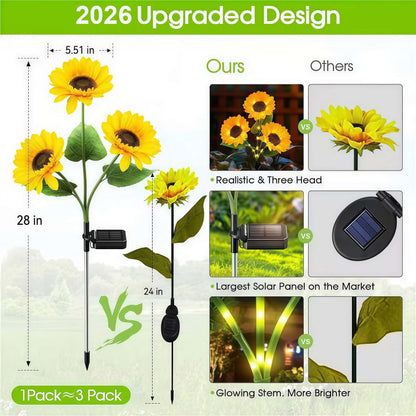 🌻Sunflower Solar Powered Lights for Garden（2PCS)
