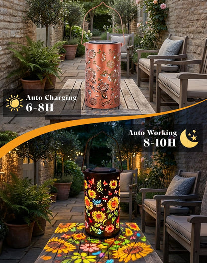💖🎁2026 Mother's Day Gifts 49% Off-Glowing Colorful Sunflower Solar Garden Lantern