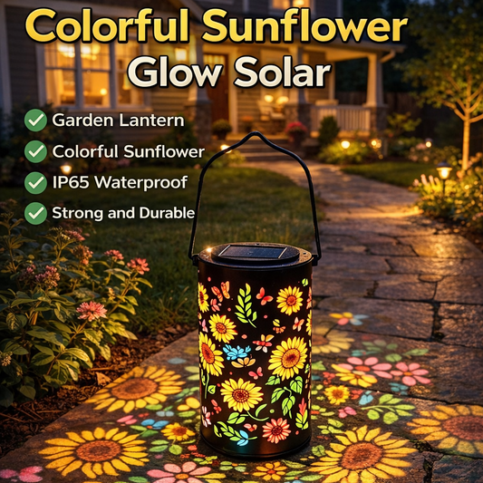 💖🎁2026 Mother's Day Gifts 49% Off-Glowing Colorful Sunflower Solar Garden Lantern