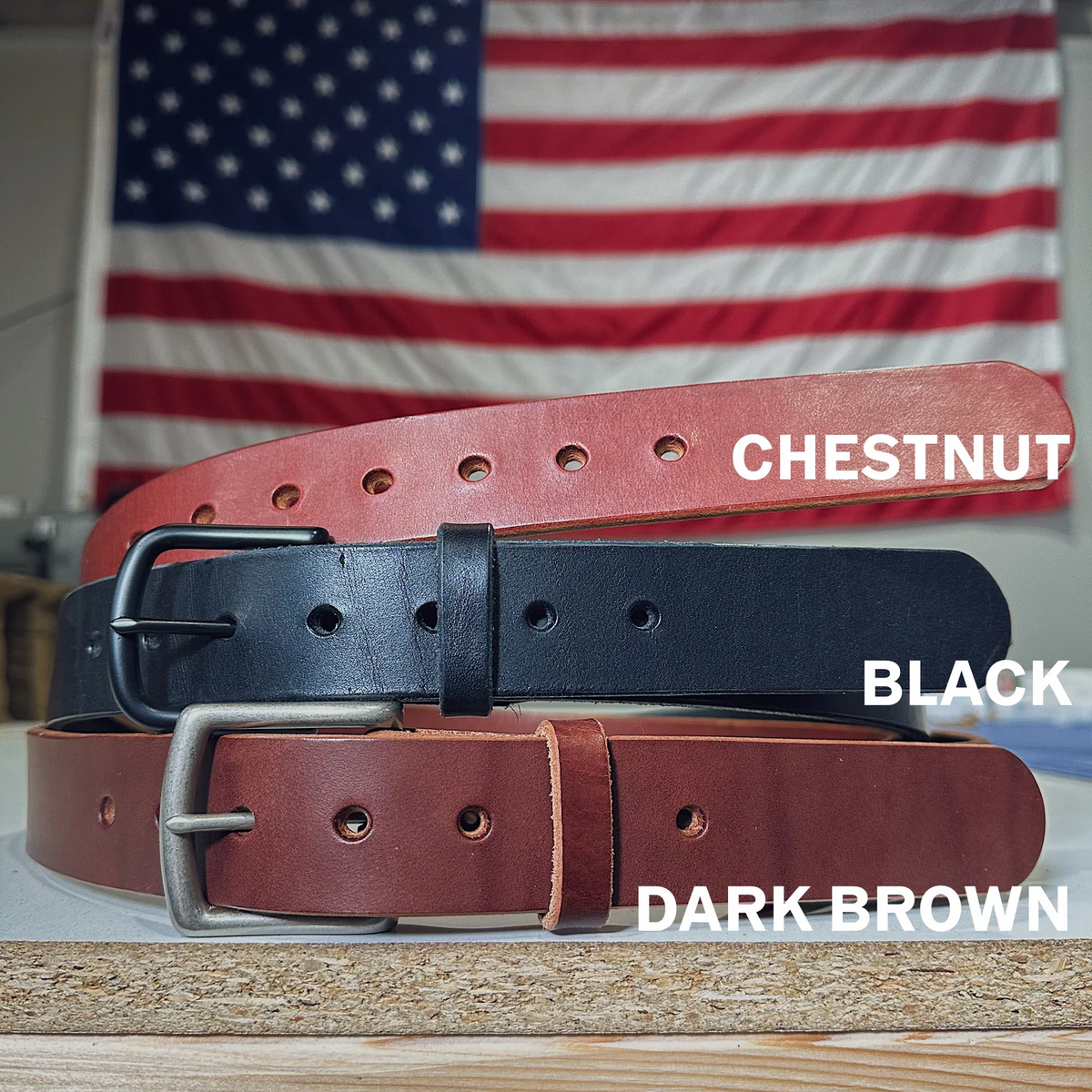 100% Handmade Full-Grain Buffalo Leather Belt for Men
