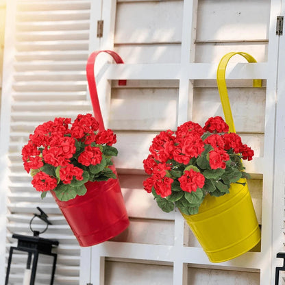 🌺8 Bundles UV Resistant Artificial Geraniums
