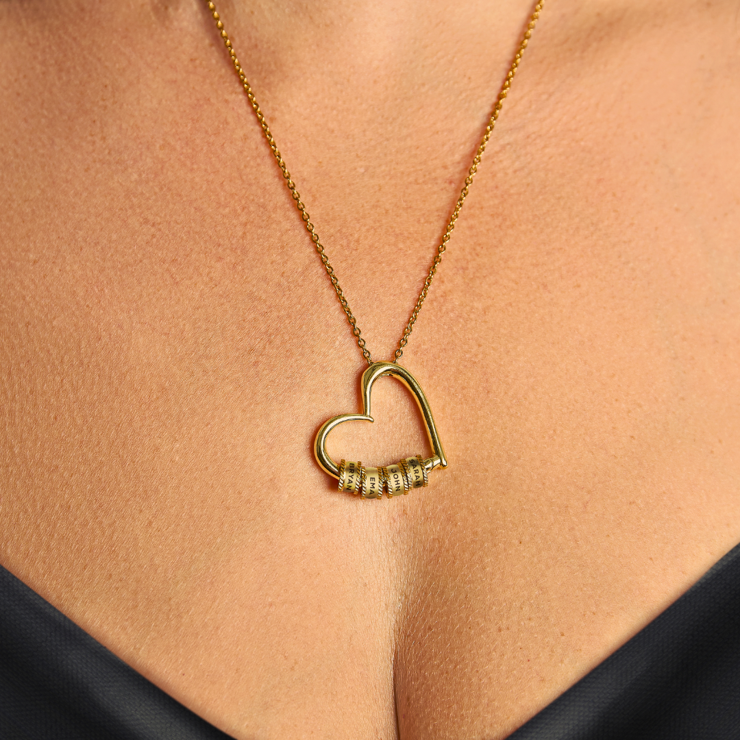 The Heart of Our Family - Personalized Beads Necklace