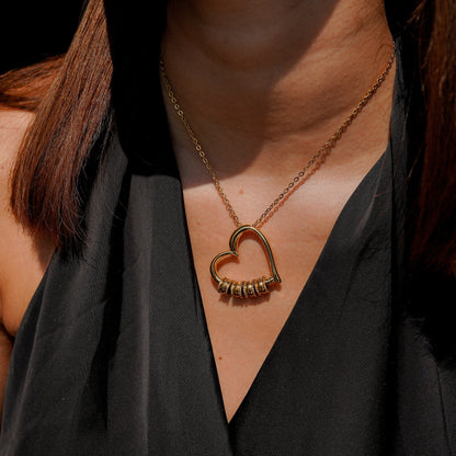 The Heart of Our Family - Personalized Beads Necklace