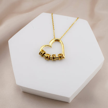 The Heart of Our Family - Personalized Beads Necklace
