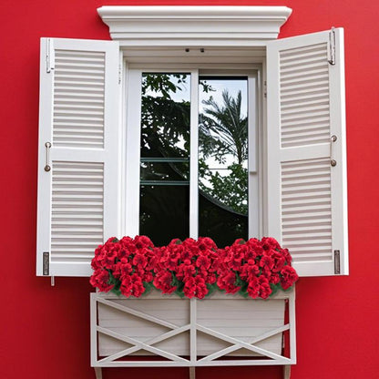 🌺8 Bundles UV Resistant Artificial Geraniums