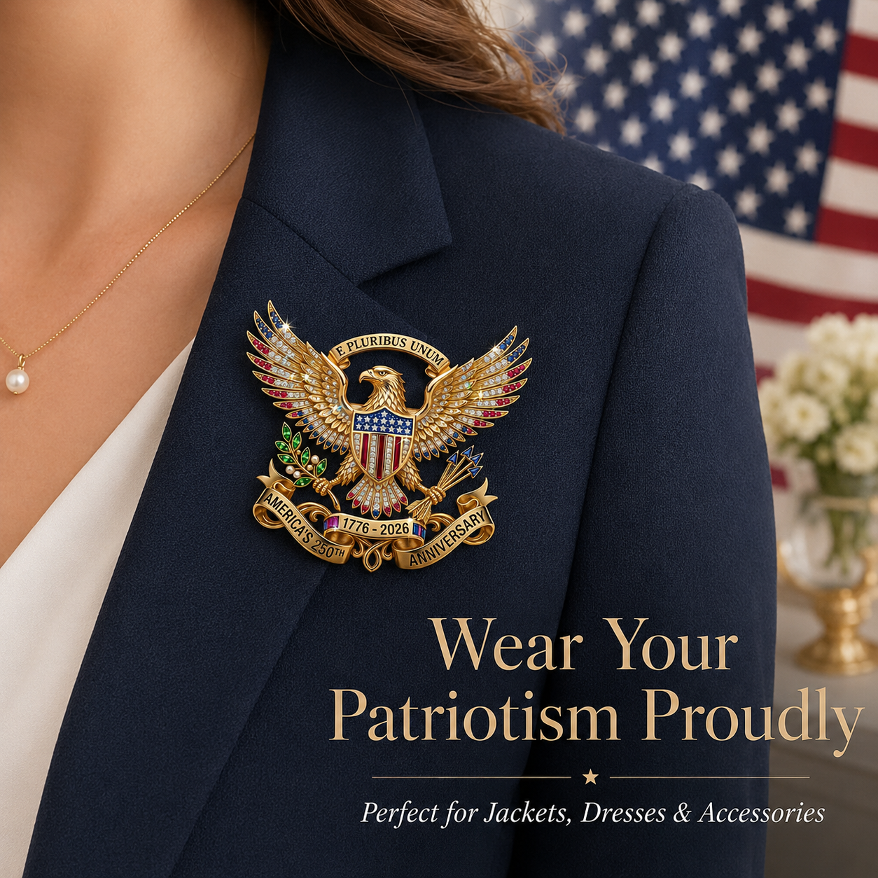 Father's Day Special:US 250th Anniversary Brooch Pin