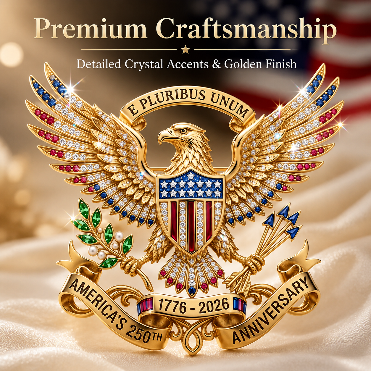 Father's Day Special:US 250th Anniversary Brooch Pin