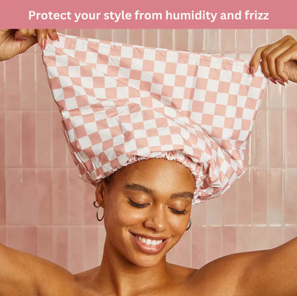 Luxury Satin-Lined Flexi Shower Cap!