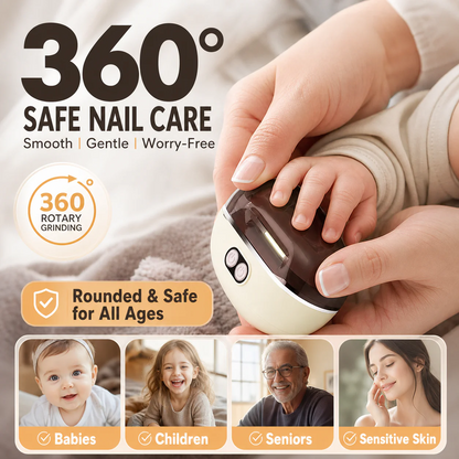 ✂️ LIMITED-TIME 50% OFF! 💅 2-in-1 Smart Electric Nail Clipper & Polisher 🌟