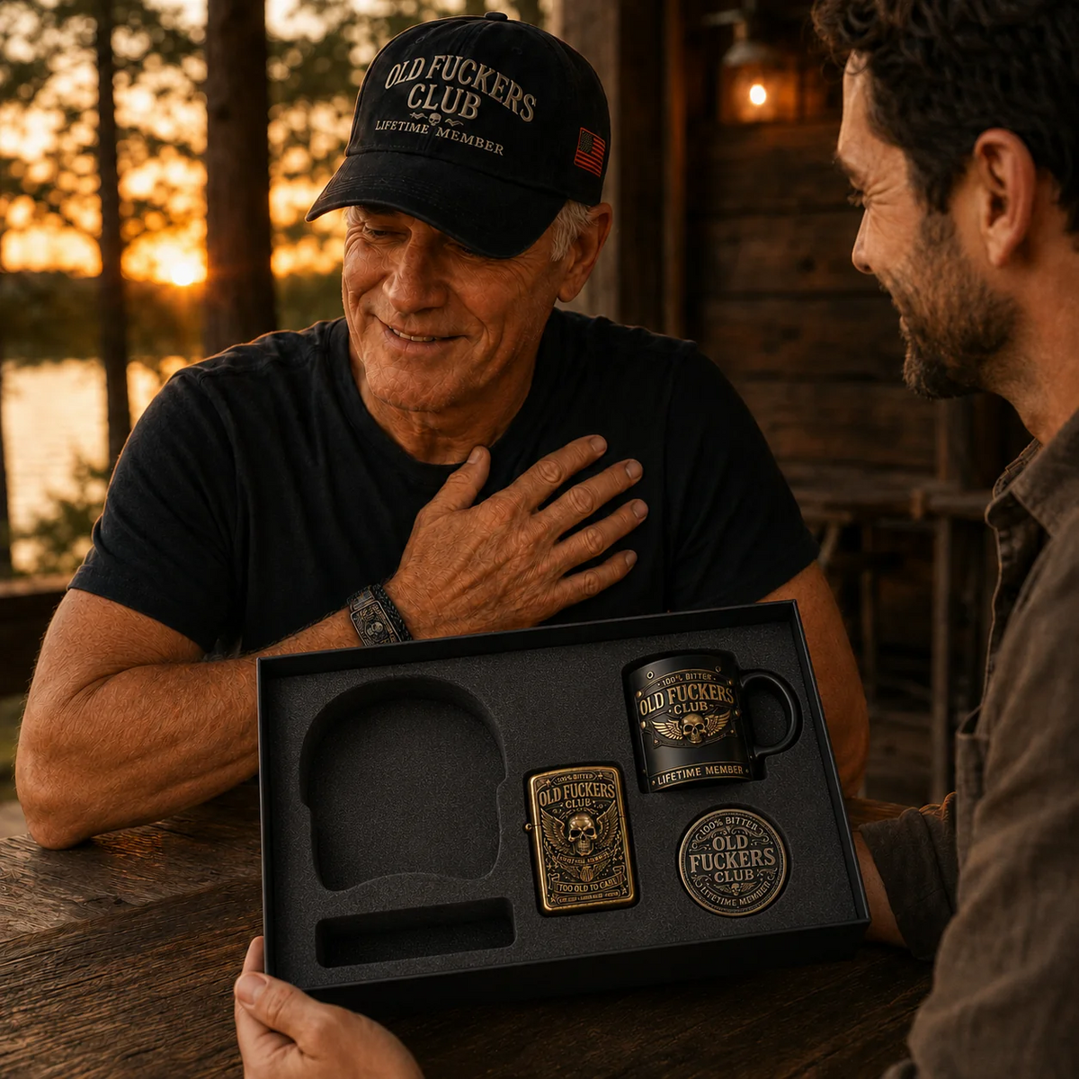 Welcome to the Old F*ckers Club. Not a gift set. A lifetime membership.