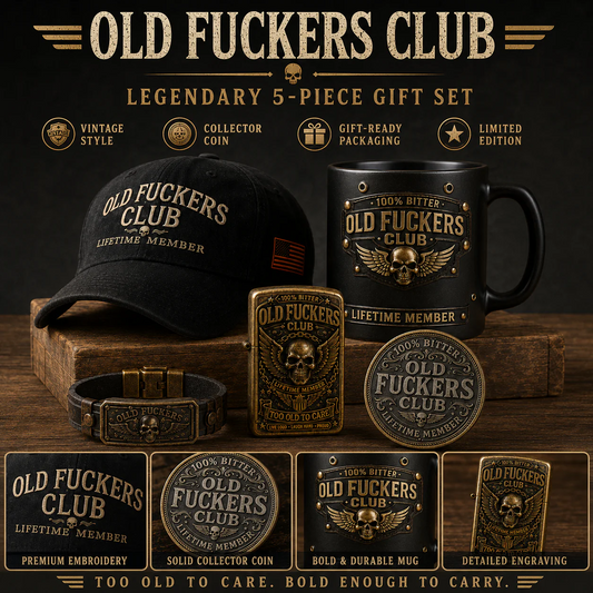 ☠️ Old Fuckers Club 2026 Ultimate Skull Gift Set | FREE Collector Coin Today Only
