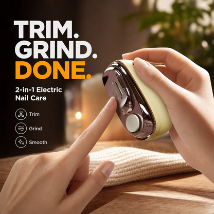 ✂️ LIMITED-TIME 50% OFF! 💅 2-in-1 Smart Electric Nail Clipper & Polisher 🌟