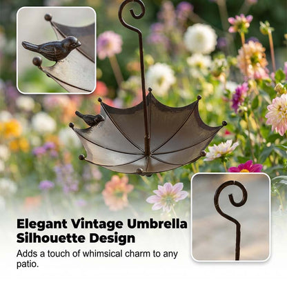 🐦 LIMITED-TIME 40% OFF! ✨ Hanging Umbrella Bird Feeder & Bath – Dual-Use, Rust-Resistant, Vintage Garden Decor ☂️